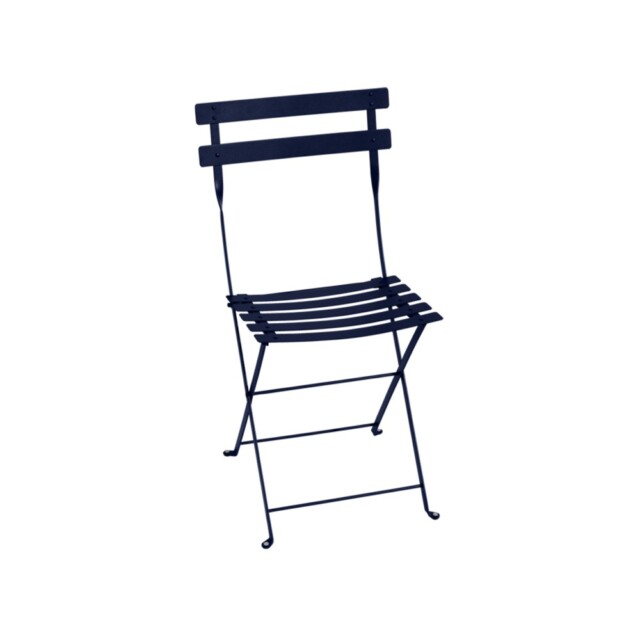 FERMOB - Chaise pliante FERMOB Bistro cuir métal - 3 coloris