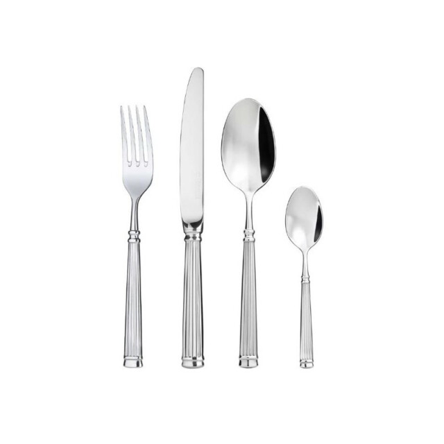 DEGRENNE - Coffret 24 couverts DEGRENNE Acropole Miroir ménagère fourchettes couteaux cuillères