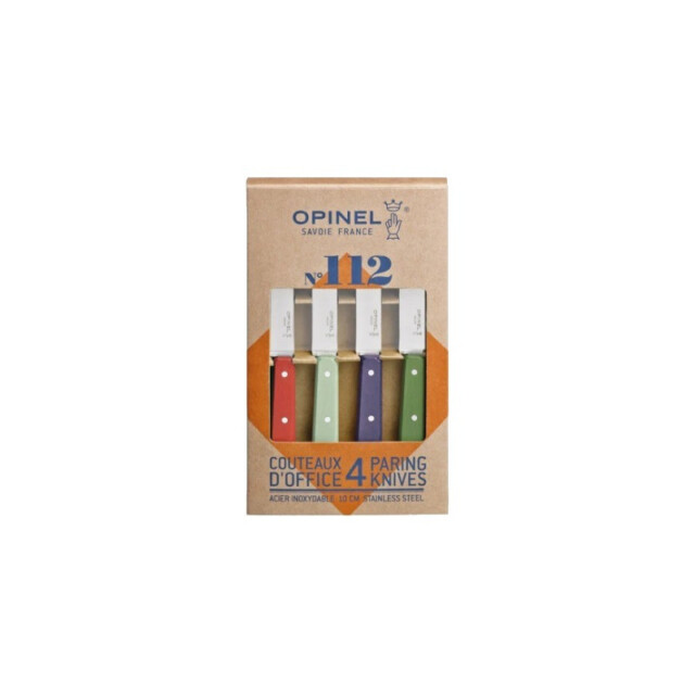 Opinel - Coffret de 4 couteaux d’office OPINEL n°112 Office Paysage