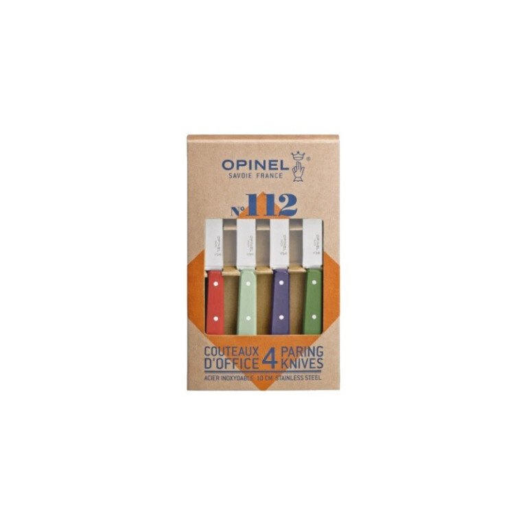 OPINEL - Coffret de 4 couteaux d'office OPINEL n°112 Office Paysage