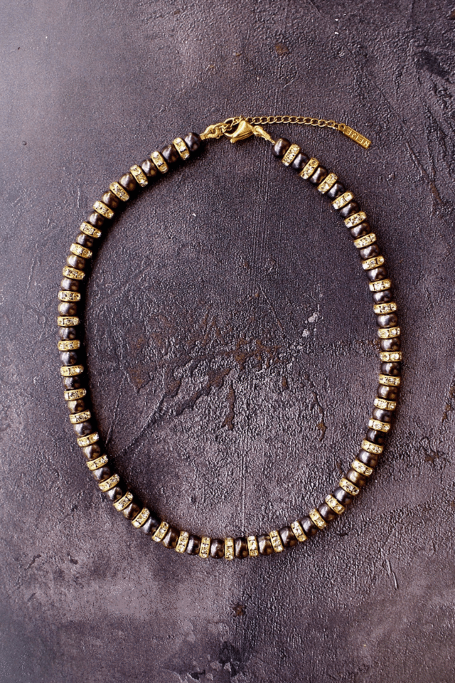 Parure Madame Bovary Collier + Bracelet Perles d’eau douce Noires par la marque NEIJE NEIJE - Parure Madame Bovary Collier + Bracelet Perles d’eau douce Noires