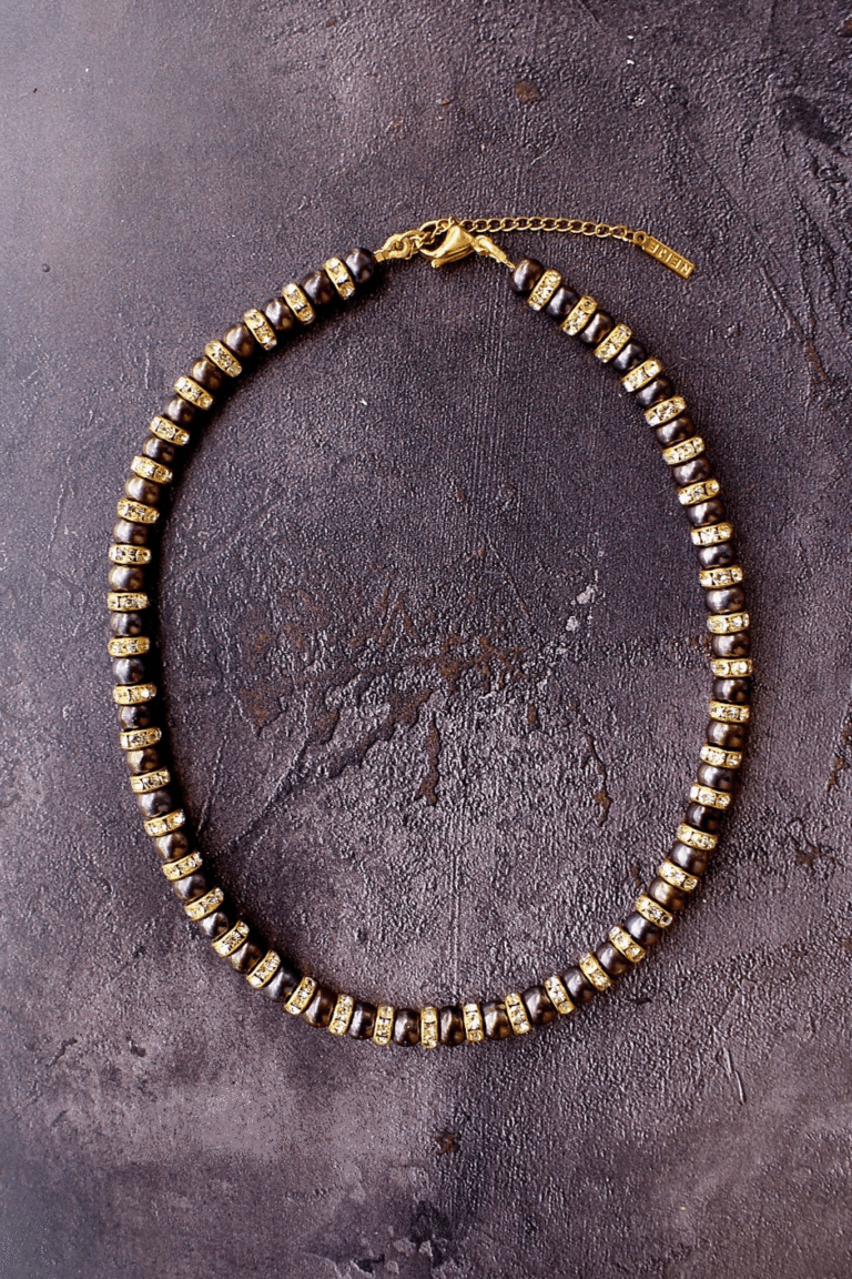 collier perle noir NEIJE - Parure Madame Bovary Collier + Bracelet Perles d'eau douce Noires