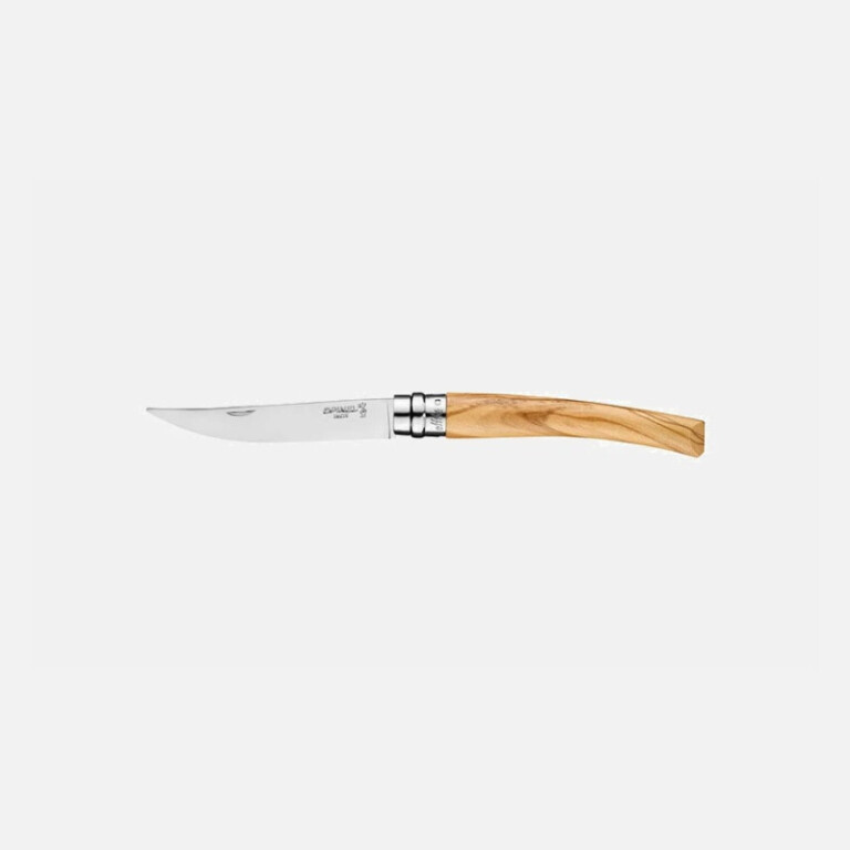 OPINEL - Couteau OPINEL n°10 Effilé Olivier poliglace avec plumier et étui