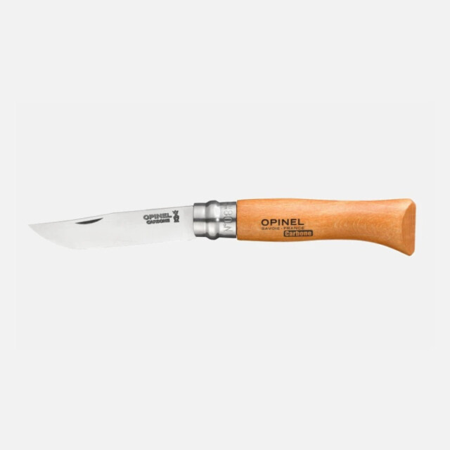 OPINEL - Couteau OPINEL n°8 hêtre carbone avec plumier et étui ceinture