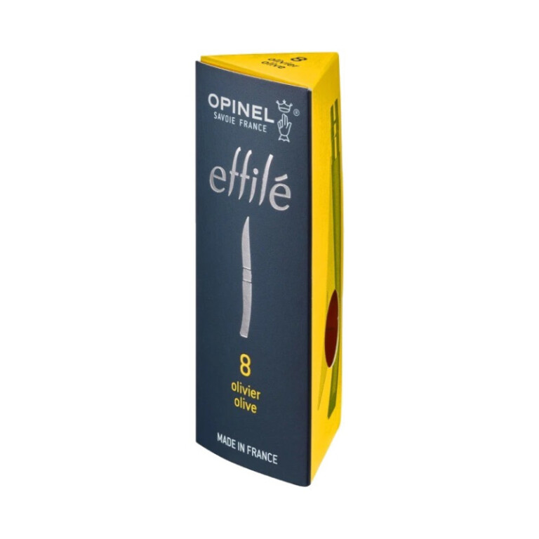 OPINEL - Couteau pliant OPINEL Effilé Olivier lame Poliglace - 4 tailles au choix (n°8