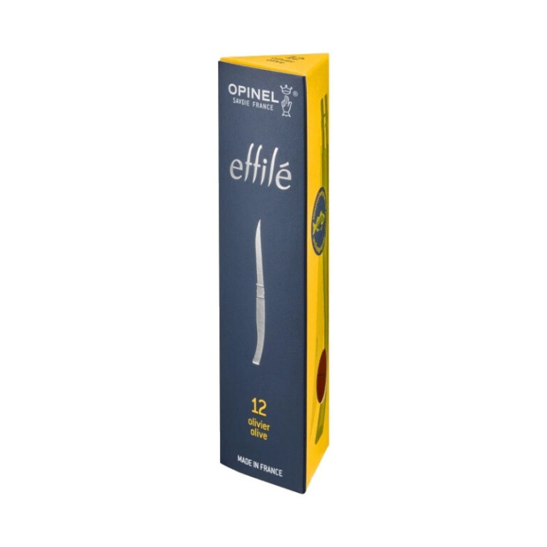 OPINEL - Couteau pliant OPINEL Effilé Olivier lame Poliglace - 4 tailles au choix (n°8