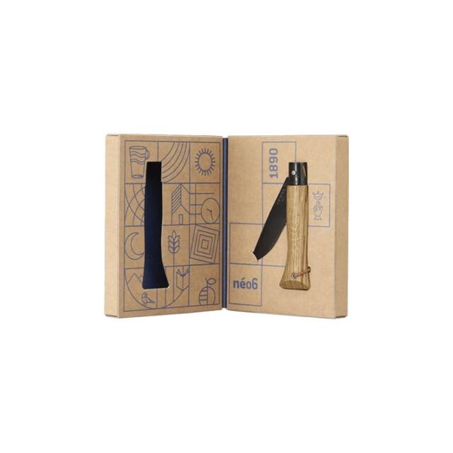 OPINEL - Couteau pliant OPINEL Néo6 système Opiflex Chêne black