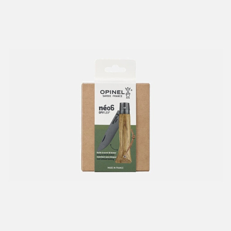 OPINEL - Couteau pliant OPINEL Néo6 système Opiflex Chêne black