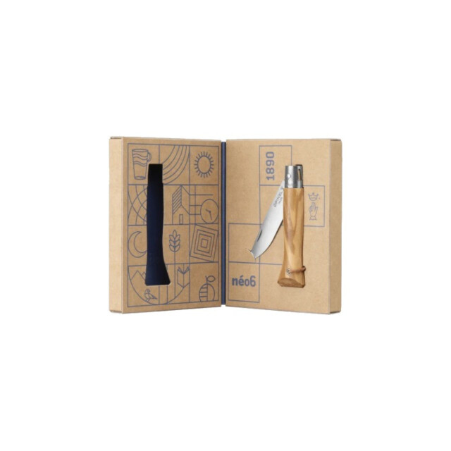 OPINEL - Couteau pliant OPINEL Néo6 système Opiflex Noyer noir