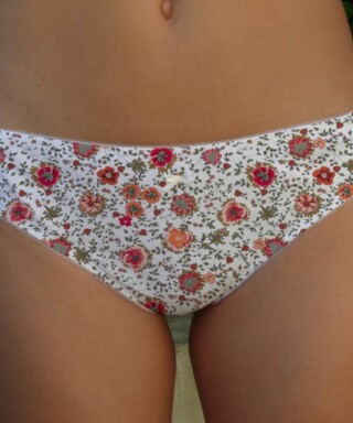 Fleurs Pois et Cie - Culotte 100% coton made in France – Rouge/Orange