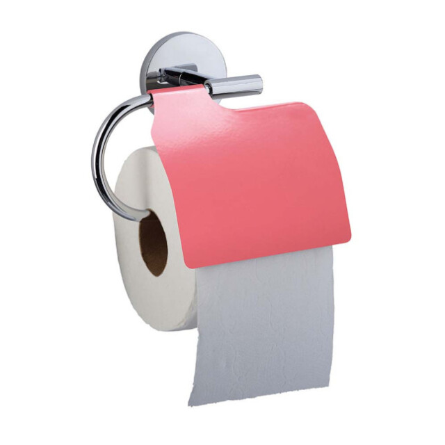 Prosper la poubelle française - Dérouleur papier toilette à fixer Rose Litchi