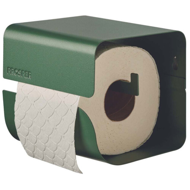 Prosper la poubelle française - Dérouleur papier-toilette à fixer Vert Natura