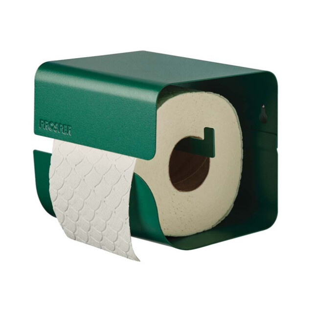 Prosper la poubelle française - Dérouleur papier-toilette à fixer Vert Sapin