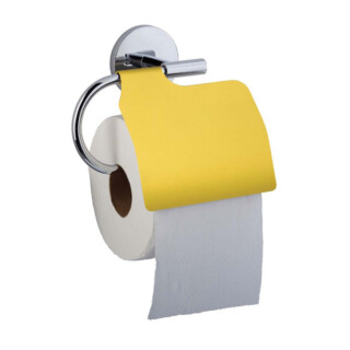 Prosper la poubelle française - Dérouleur papier toilette Jaune Mimosa