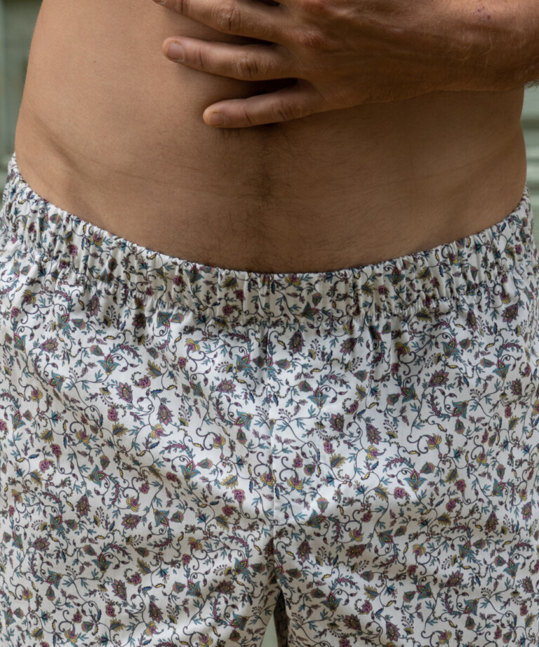 Fleurs Pois & Cie - Caleçon coupe anglaise 100% coton made in France - Multicolore