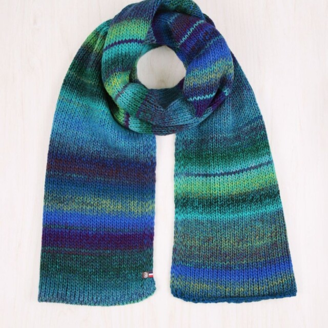 Maison Bonnefoy - Echarpe Rafael Bleu Vert