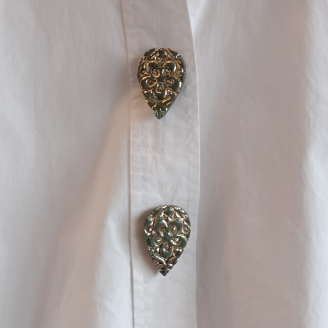 L'Atelier de Patricia - Ensemble Clip-boutons & Pampilles " Jade Impérial " (lot de 4)