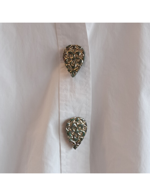 L'Atelier de Patricia - Ensemble Clip-boutons & Pampilles " Jade Impérial " (lot de 4)