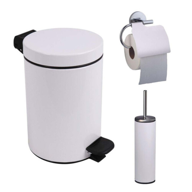 Prosper la poubelle française - Ensemble salle de bains/toilettes avec poubelle 3L et accessoires