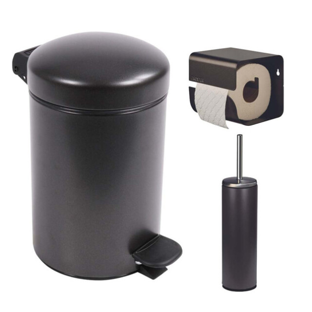 Prosper la poubelle française - Ensemble salle de bains/toilettes avec poubelle 3L et accessoires