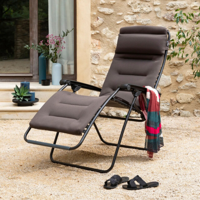 LAFUMA Mobilier - Fauteuil matelassé relax zéro gravité LAFUMA MOBILIER Rsx Clip AC AirComfort – 4 coloris