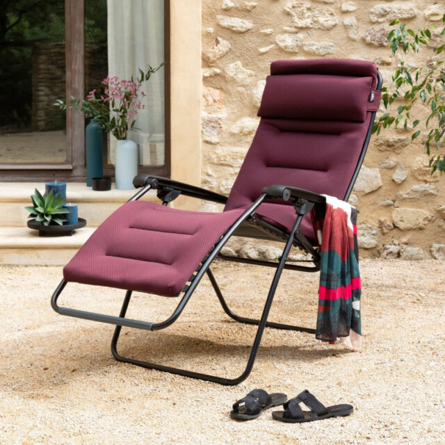 LAFUMA MOBILIER - Fauteuil matelassé relax zéro gravité LAFUMA MOBILIER Rsx Clip AC AirComfort - 4 coloris