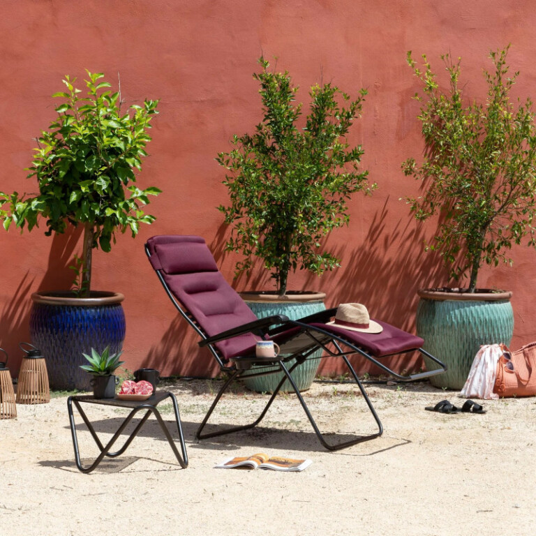 LAFUMA MOBILIER - Fauteuil matelassé relax zéro gravité LAFUMA MOBILIER Rsx Clip XL AC AirComfort - 4 coloris