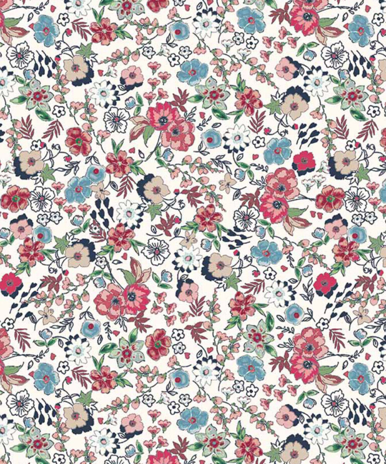 Fleurs Pois & Cie - Soutien-gorge sans armature 100% coton made in France - Rouge/Ivoire/Bleu/Rose/Blanc/Noir