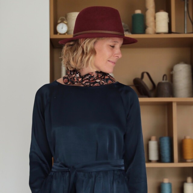 Quintessence - Le chapeau Edouard – bordeaux