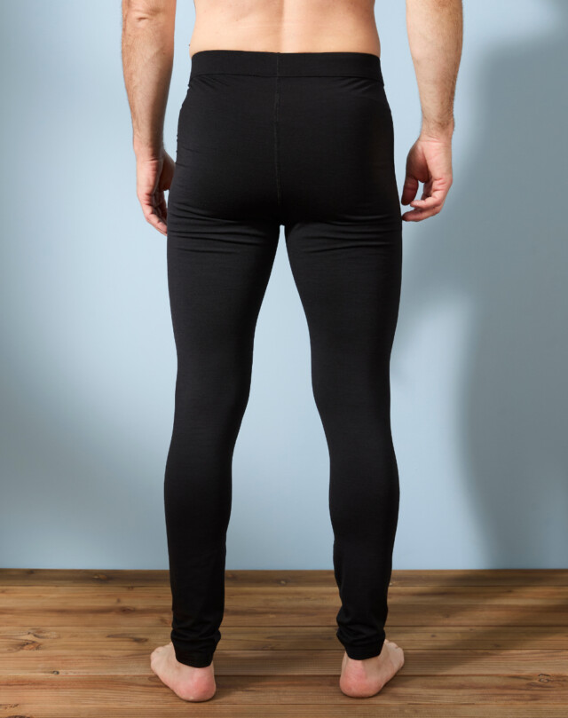 Lemahieu - Legging en Laine Mérinos - Noir - Homme