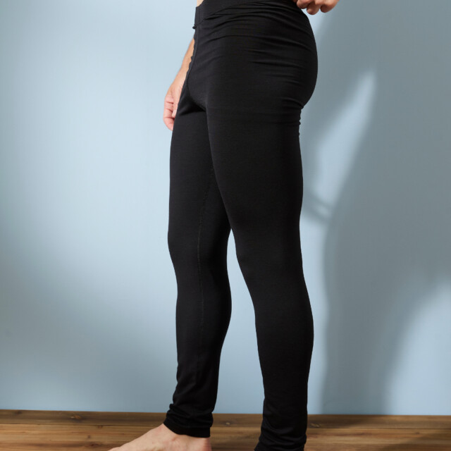 Lemahieu - Legging en Laine Mérinos - Noir - Homme