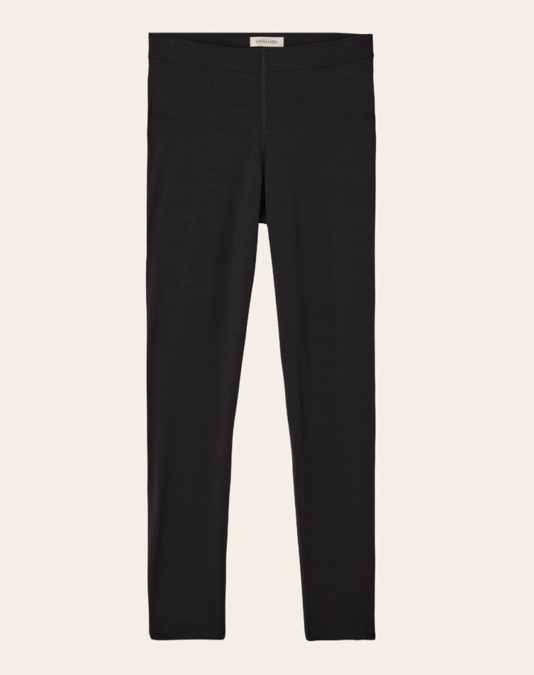 Lemahieu - Legging en Laine Mérinos - Noir - Homme