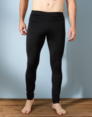 Maison Lemahieu - Legging en Laine Mérinos  Noir  Homme