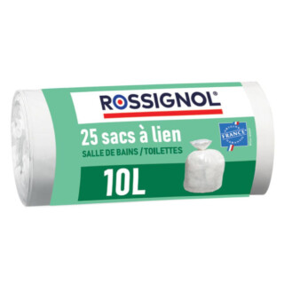 Prosper la poubelle française - Lot de 25 sacs-poubelle 10L Blanc