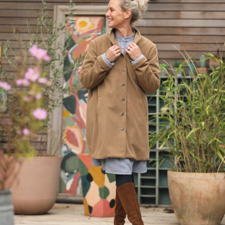 Quintessence - Manteau Paul 3/4 - lainage camel