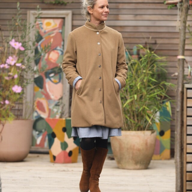 Quintessence - Manteau Paul 3/4 - lainage camel