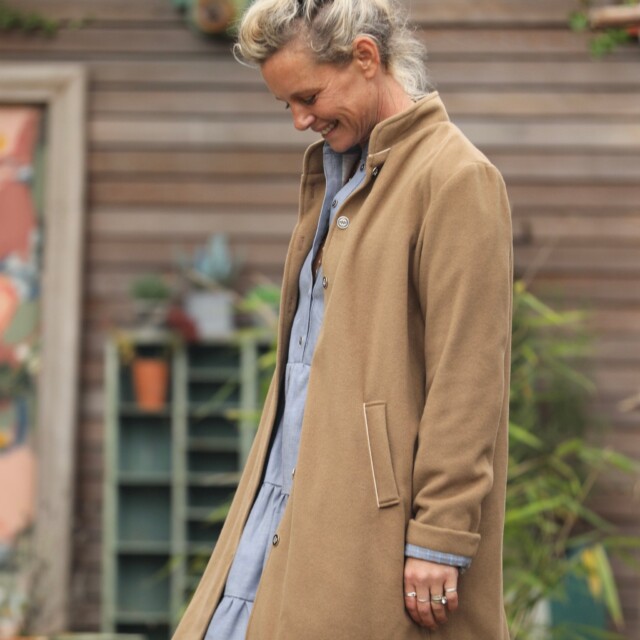 Quintessence - Manteau Paul 3/4 - lainage camel