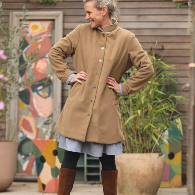 Quintessence - Manteau Paul 3/4 - lainage camel