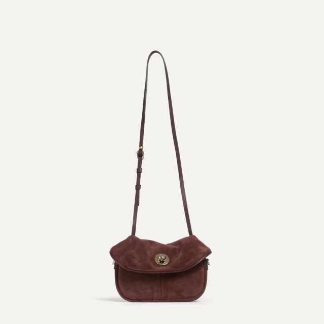 Bleu de Chauffe - Mini sac Jane – Marron Rubis