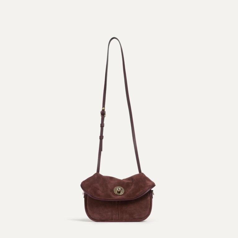 Bleu De Chauffe - Mini sac Jane - Marron Rubis