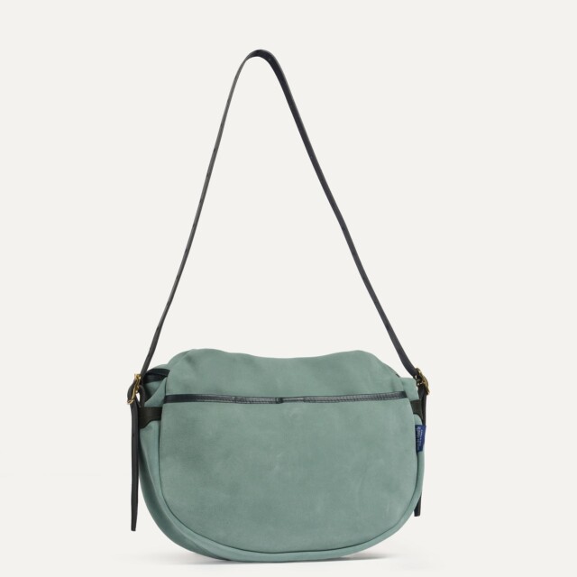Bleu De Chauffe - Musette du pêcheur demi lune Margot - Vert Jade