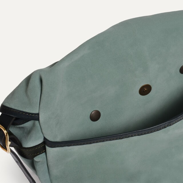 Bleu De Chauffe - Musette du pêcheur demi lune Margot - Vert Jade