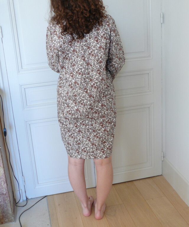 Fleurs Pois & Cie - Chemise de nuit 100% coton - Rouge/Bleu/Marron/Doré