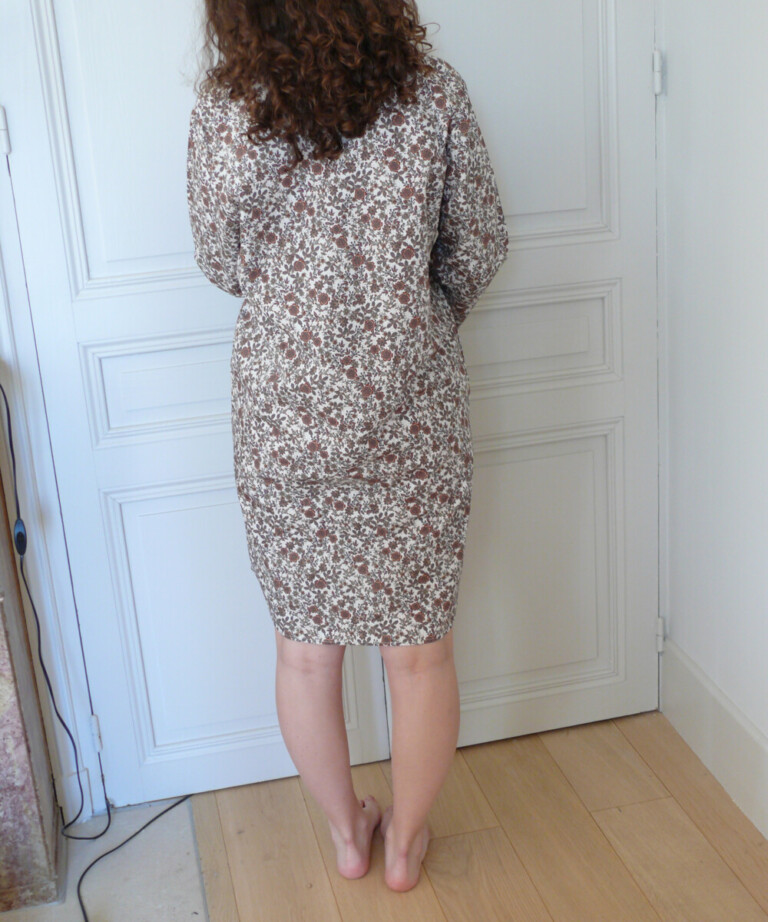 Fleurs Pois & Cie - Chemise de nuit 100% coton - Rouge/Bleu/Marron/Doré
