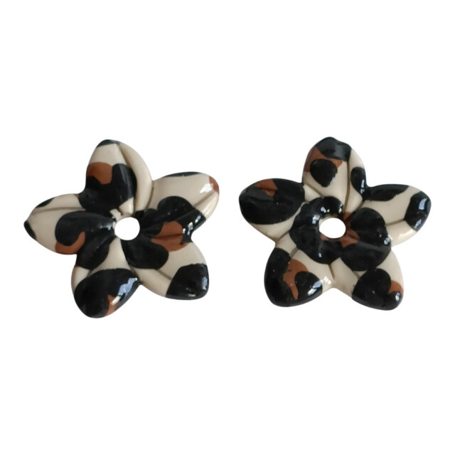 L'Atelier de Patricia - Pampilles fleurs léopard