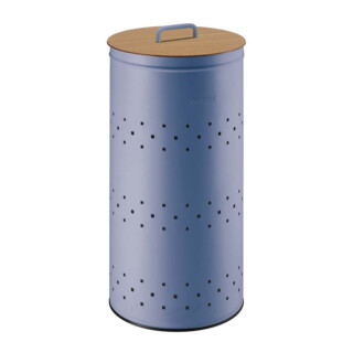 Panier à linge 45L avec couvercle et poignée Bleu Lavande par la marque Prosper la poubelle française Prosper la poubelle française - Panier à linge 45L avec couvercle et poignée Bleu Lavande