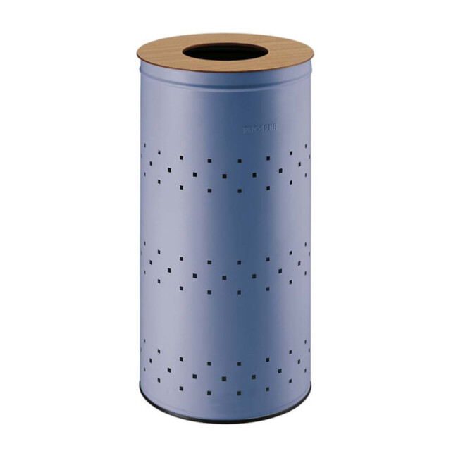 Prosper la poubelle française - Panier à linge 45L Bleu Lavande