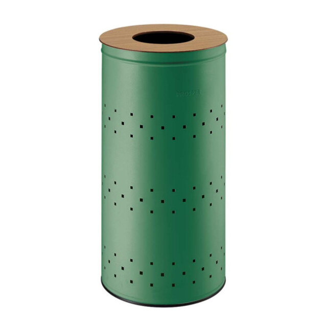 Prosper la poubelle française - Panier à linge 45L Vert Natura