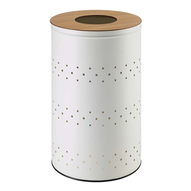 Prosper la poubelle française - Panier à linge 65L Blanc Coton