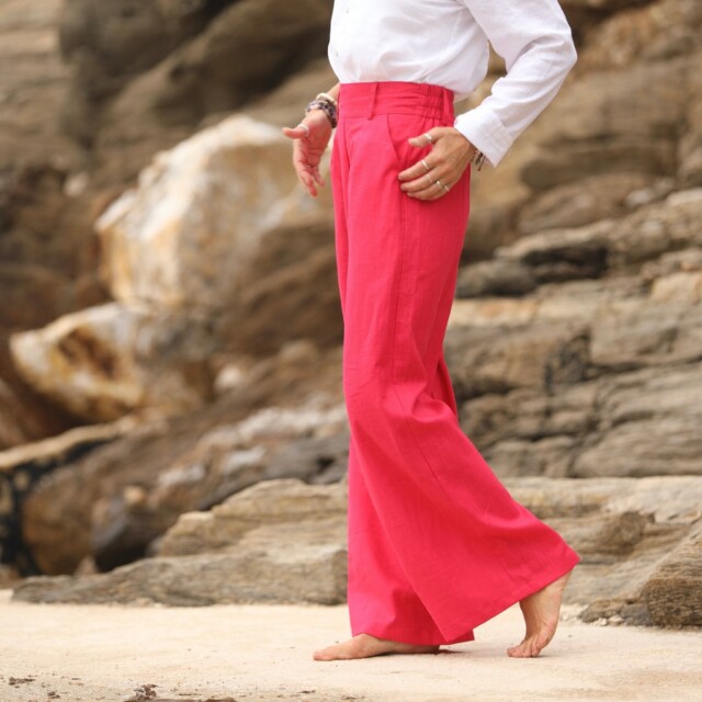 Quintessence - Pantalon Tom - lin fushia
